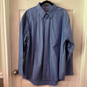 Classic Blue Long-Sleeve Dress Shirt